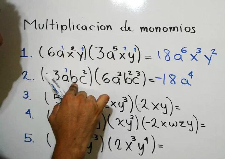 Multiplicación de Monomios - Qué es y Definición 2019