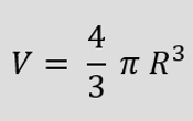Volumen - Fórmula Esfera