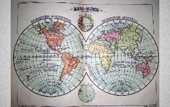Mapa mundi dos esferas