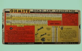 Ley de Ohm - Calculadora antigua de la ley de Ohm