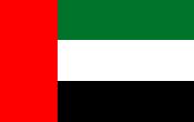 Medio Oriente - Bandera de Emiratos Árabes Unidos