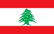 Medio Oriente - Bandera de Líbano