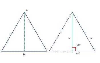 Triángulo Equilatero - Demostración teorema de Pitágoras