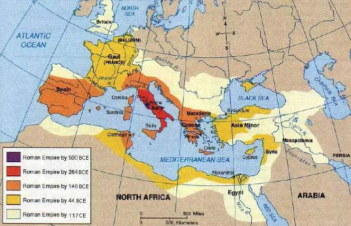 Imperio Romano - Mapa del Imperio Romano