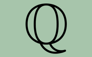 Dibujo de la letra Q que simboliza a los numeros racionales