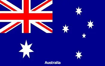 Bandera de Australia país de Oceanía