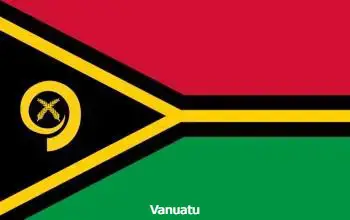 Bandera de Vanuatu  país de Oceanía