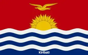Bandera de Kiribati país de Oceanía