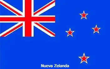 Bandera de Nueva Zelanda país de Oceanía