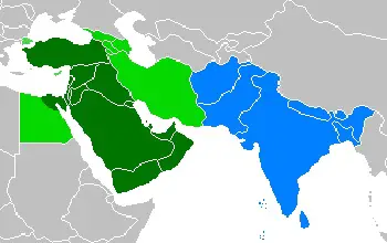 imagen con el mapa del medio oriente donde se encuentran o se encontraban los pueblos semitas