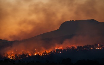 Imagen del incendio forestal en Australia